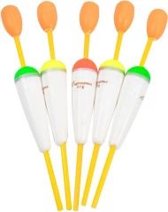 Поплавок Яман Конус сквозной с бобышкой, пенопласт, 2,7 г, цвет в ассорт. (уп. 5 шт)