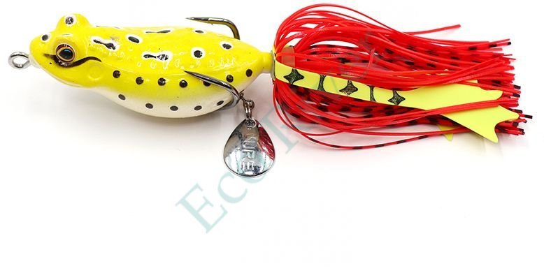 Лягушка-незацепляйка Namazu FROG с лапками, 65 мм, 16 г, цвет 10, крючок-двойник YR Hooks (BN) #2/0