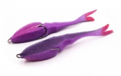 Поролоновая рыбка Yaman Devious Minnow на двойнике, р. 135 мм, цвет 25 UV (5 шт.)