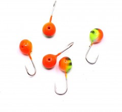 Мормышка вольфрамовая Яман Шар с отв, р.4, вес 0,60 цв.аргиана(уп.5 шт.)