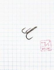 Крючок KOI ROUND TREBLE, размер 6 (INT), цвет BN, тройник (10 шт.)/19/