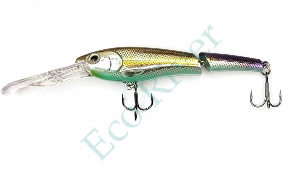 Воблер Namazu Jointed Zun Minnow, L-95 мм, 12,5г, минноу, составной, тонущий (0,5-2,5 м), цвет №15