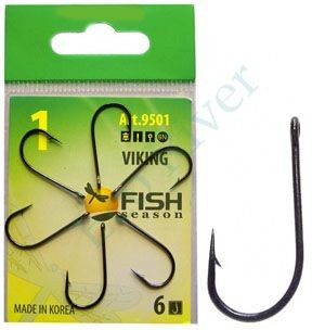 Крючок Fish Season Viking №12 BN 10шт 9501-12F