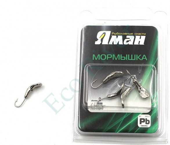 Мормышка Яман Комар с отв., цв.NL, р.4, вес 0,5 г (уп. 5 шт.)