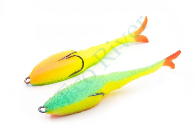 Поролоновая рыбка Yaman Devious Minnow на двойнике, р. 135 мм, цвет 26 UV (5 шт.)