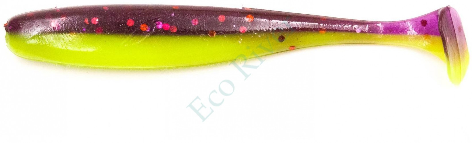 Виброхвост Yaman PRO Plum Blossom, р.4 inch, цвет #26 - Violet Chartreuse (уп. 6 шт.)