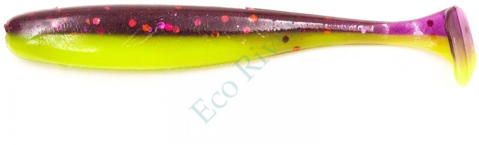 Виброхвост Yaman PRO Plum Blossom, р.4 inch, цвет #26 - Violet Chartreuse (уп. 6 шт.)