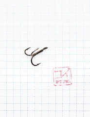 Крючок KOI ROUND TREBLE, размер 8 (INT), цвет BN, тройник (10 шт.)/19/