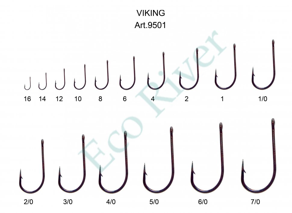 Крючок Fish Season Viking №14 BN 10шт 9501-14F