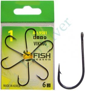 Крючок Fish Season Viking №14 BN 10шт 9501-14F