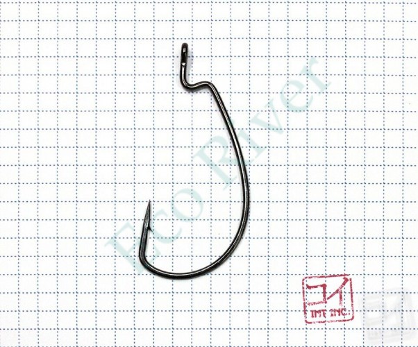 Крючок KOI MAGNA SUPER LOCK WORM, размер 6/0 (INT), цвет BN, офсетный (5 шт.)/23/