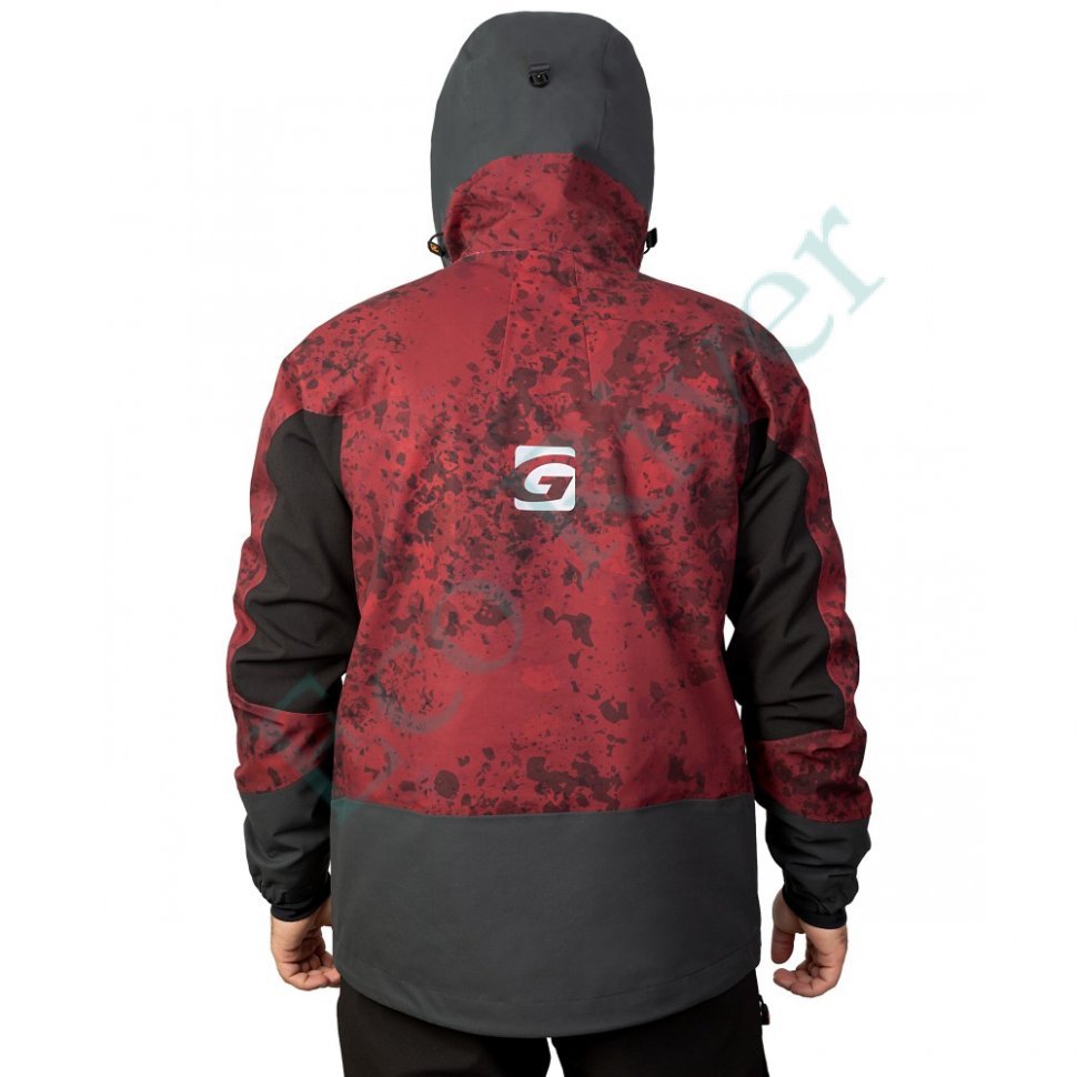 Костюм рыболовный Graff демисезонный размер 4XL/176-182 (Bratex 20000, бордовый камо)