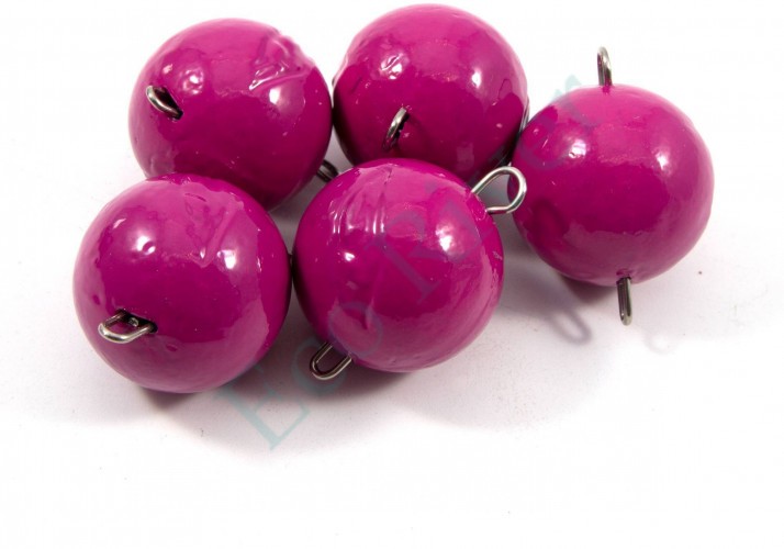 Груз Чебурашка окрашенный разборный Яман (5 шт.) - 44 гр., фиолетовый/125/