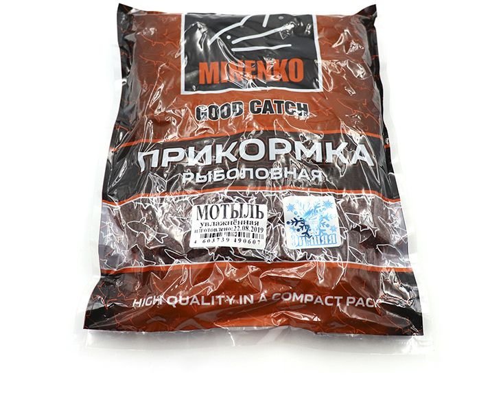 Прикормка MINENKO GOOD CATCH Зимняя (увлажненная) мотыль 700 гр,/20/