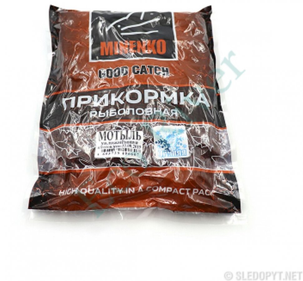 Прикормка MINENKO GOOD CATCH Зимняя (увлажненная) мотыль 700 гр,/20/