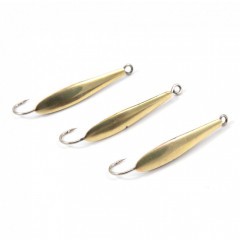 Блесна вертикальная Яман Малек,размер 28 мм, вес 1,3 г, цвет латунь (уп.3 шт.)