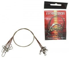Поводок Хищник оснащ. 7*7 коричн. 15см 10кг 5шт 3201
