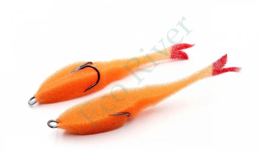 Поролоновая рыбка Yaman Devious Minnow на двойнике, р. 135 мм, цвет 9 (5 шт.)