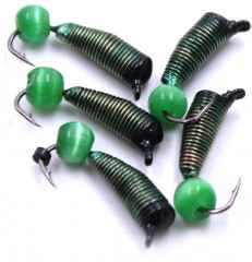 Мормышка вольф. безнасадочная Яман Ручейник №7, d-2.5 мм, L-9.5 мм, вес 1,00 гр.,  кошачий глаз св