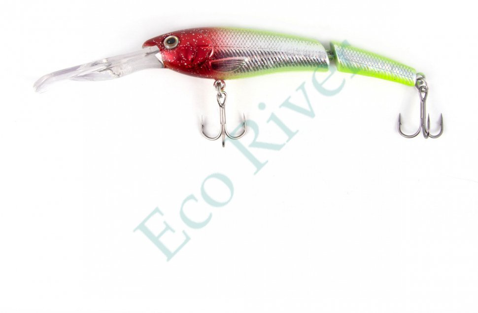 Воблер Namazu Jointed Zun Minnow, L-95 мм, 12,5г, минноу, составной, тонущий (0,5-2,5 м), цвет №4/