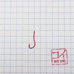 Крючок KOI RYUSEN-RING-2BH, размер 12 (INT), цвет RED (10 шт.)