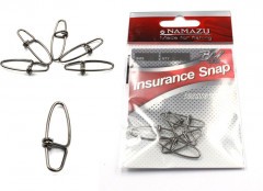 Карабин Namazu INSURANCE SNAP, цв. BN, р. 0, test-9 кг (уп. 10 шт)/1500/2000/1000/