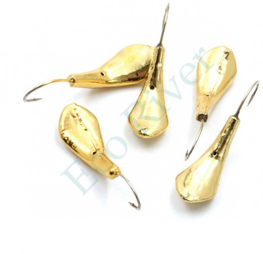 Мормышка Яман Комар с отв., цв.GOLD PLATED, р.6, вес 1,9 г (уп. 5 шт.)