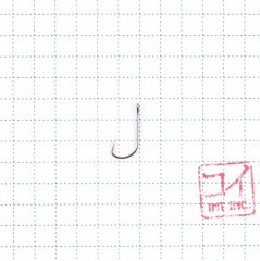 Крючок KOI SODE-RING, размер 8 (INT)/8 (AS), цвет BN (10 шт.)/200/