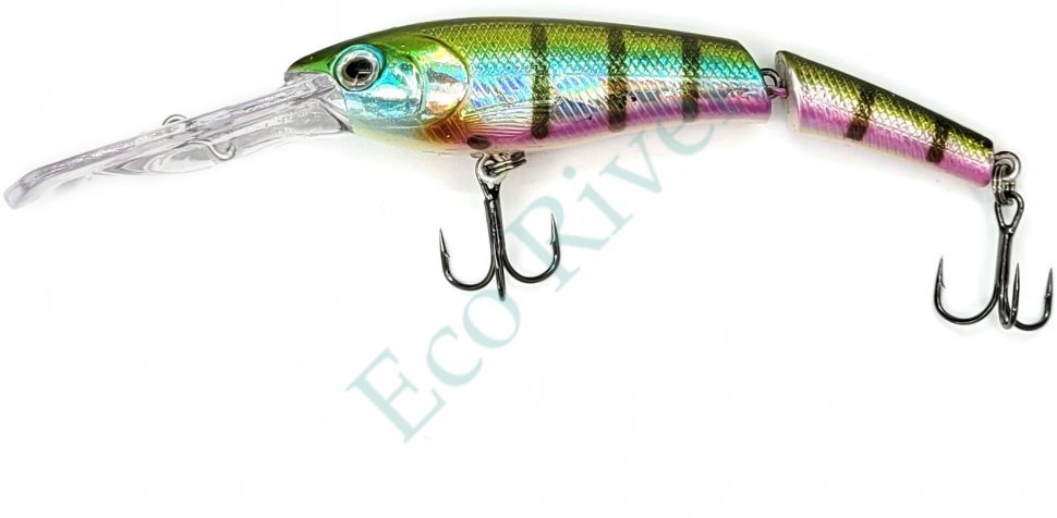 Воблер Namazu Jointed Zun Minnow, L-95 мм, 12,5г, минноу, составной, тонущий (0,5-2,5 м), цвет №6/