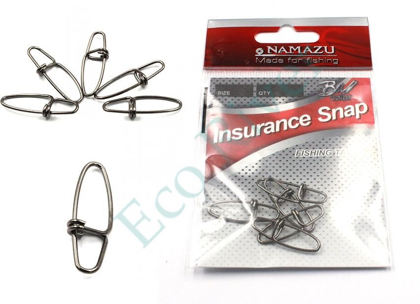 Карабин Namazu INSURANCE SNAP, цв. BN, р. 000, test-4 кг (уп. 10 шт)/1500/1000/