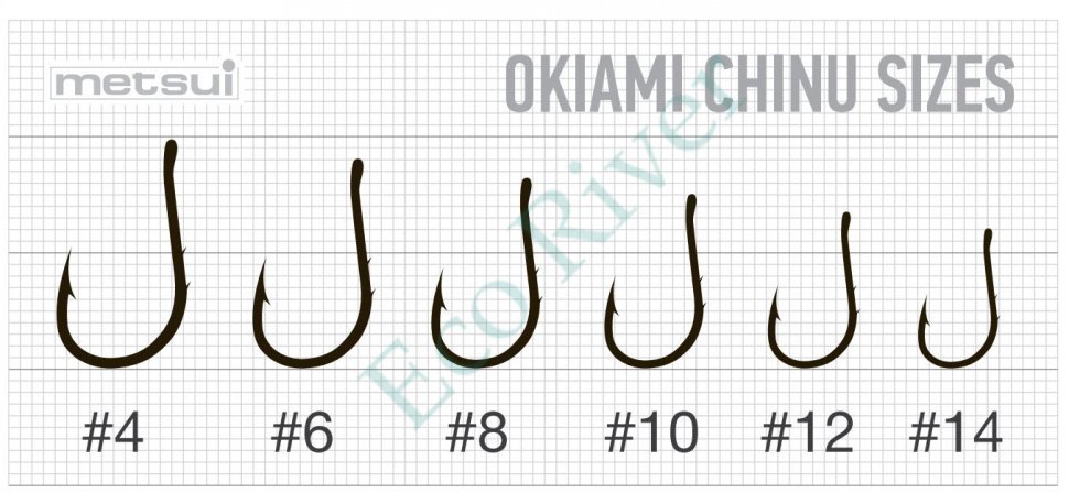 Крючок Metsui okiami chinu bln №4 12шт OC-BLN-04