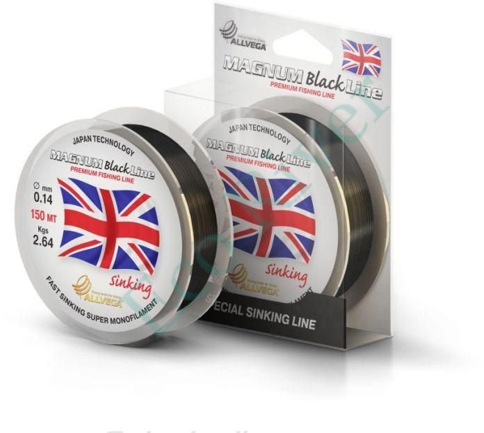 Леска Allvega Magnum Black Special sinking 0.22 150м