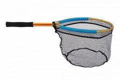 Подсак Kyoda, складной, круглый, прорезиненная ткань, алюм. ручка 45 см, размер 30х40х40 см