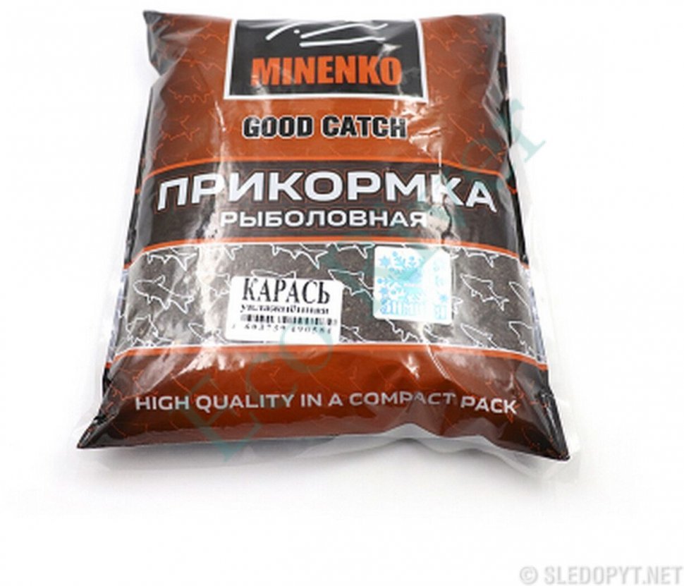 Прикормка MINENKO GOOD CATCH Зимняя (увлажненная) карась 700 гр,/20/