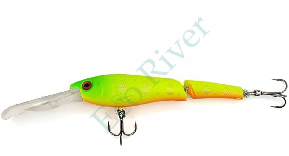Воблер Namazu Jointed Zun Minnow, L-95 мм, 12,5г, минноу, составной, тонущий (0,5-2,5 м), цвет №8