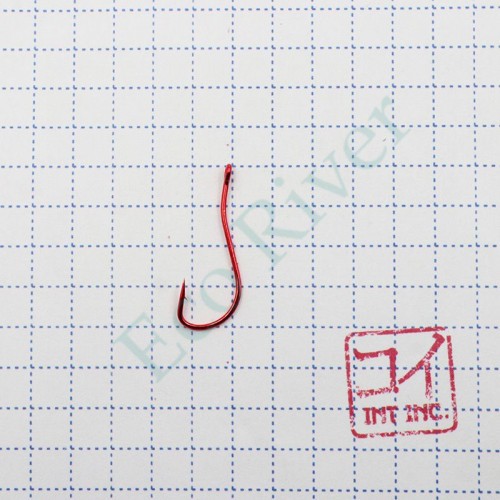 Крючок KOI RYUSEN-RING-2BH, размер 8 (INT), цвет RED (10 шт.)