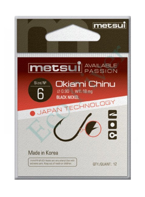 Крючок Metsui okiami chinu bln №6 12шт OC-BLN-06