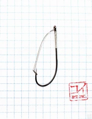 Крючок KOI WEEDLESS SINGLE HOOK , размер 1/0 (INT), цвет BN, незацепляйка (10 шт.)/50/