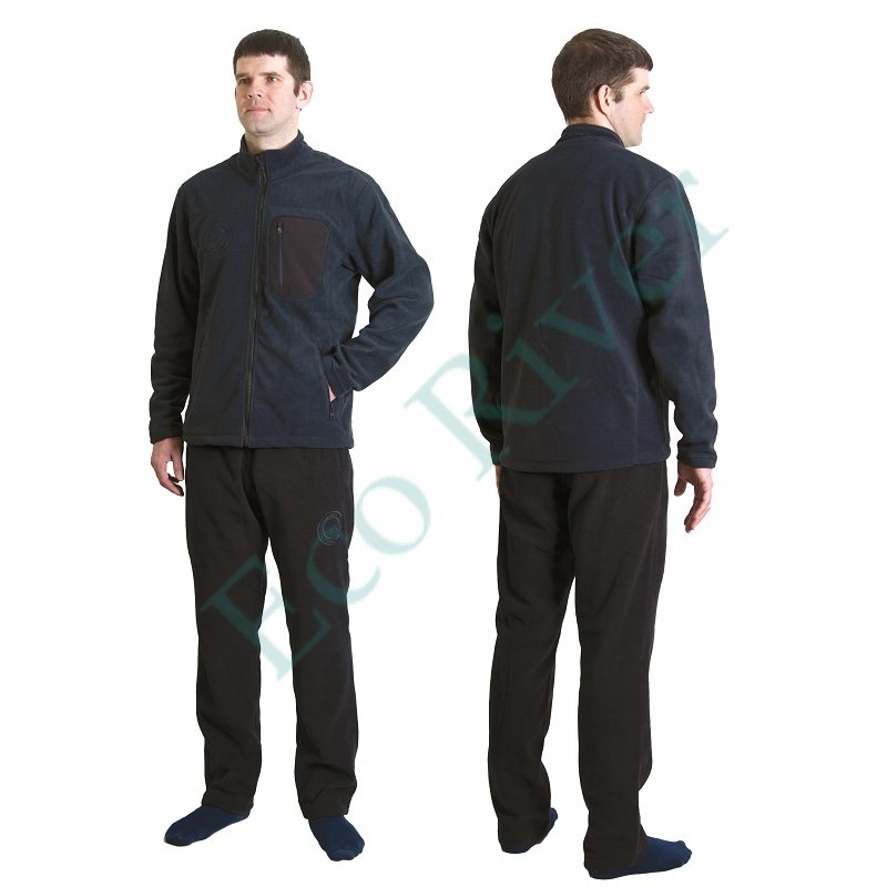 Флисовый комплект Royal Fish серый р-р XL