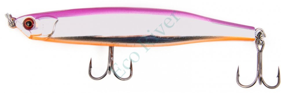 Воблер Namazu Iron minnow, L-90мм, 6 г, минноу, плавающий (0-0,5м), цвет №28/200/