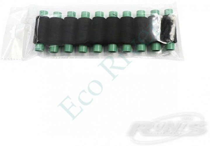 Нитки Runis, полиэстер, чёрные, №40 (намотка 200м.)/10/700/