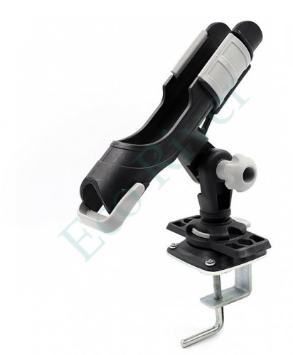 Держатель удилища с монтажной пластиковой площадкой на струбцине