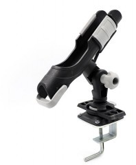 Держатель удилища с монтажной пластиковой площадкой на струбцине