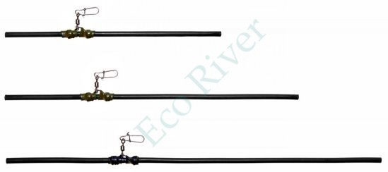 Антизакручиватель прямой черный 15см 10шт (Три кита)