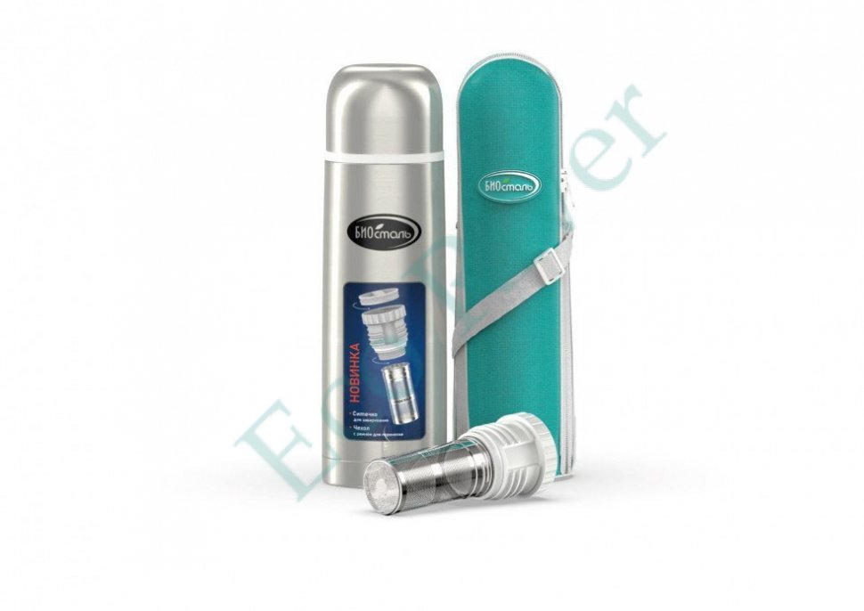 Термос Biostal NB-750BZ у/г в чехле с ситечком