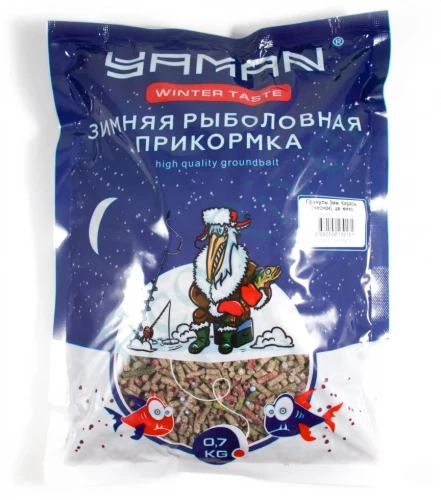 Прикормка Yaman Winter Taste Гранулы 3мм, Карась зимняя (чеснок), цв. микс, 700 г/20/