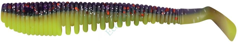 Виброхвост Yaman PRO Legend Minnow, р.3 inch, цвет #26 - Violet Chartreuse (уп. 6 шт.)