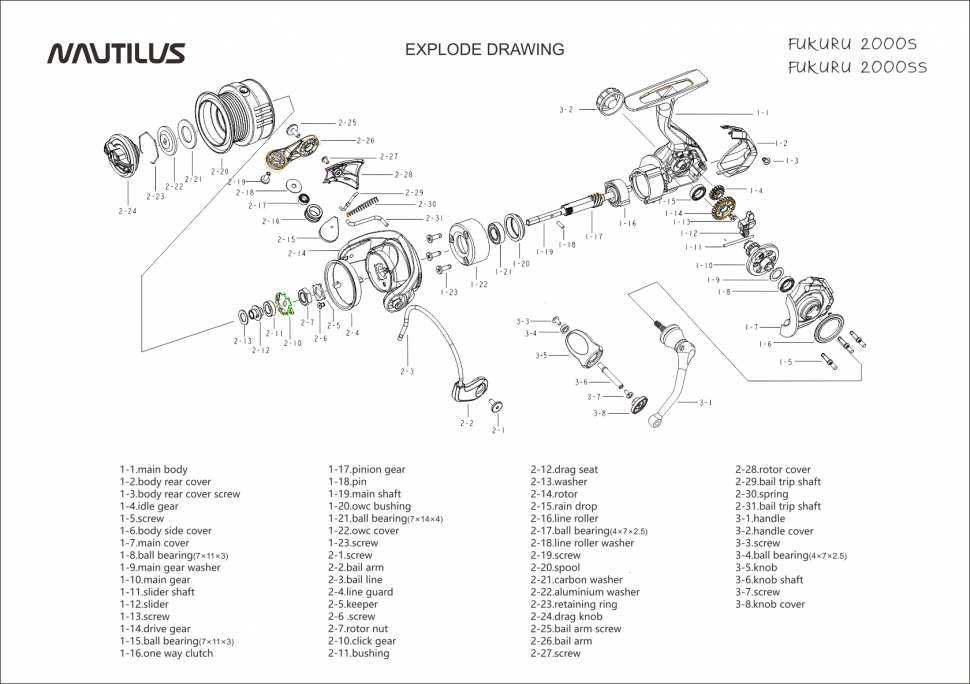 Катушка Nautilus Fukuru 2000S