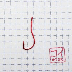 Крючок KOI RYUSEN-RING-2BH, размер 4 (INT), цвет RED (10 шт.)