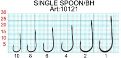 Крючок Fish Season Single spoon baitholder №4 BN 7шт 10121-04F